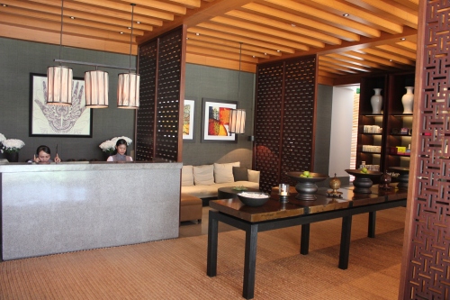 reception area of the spa